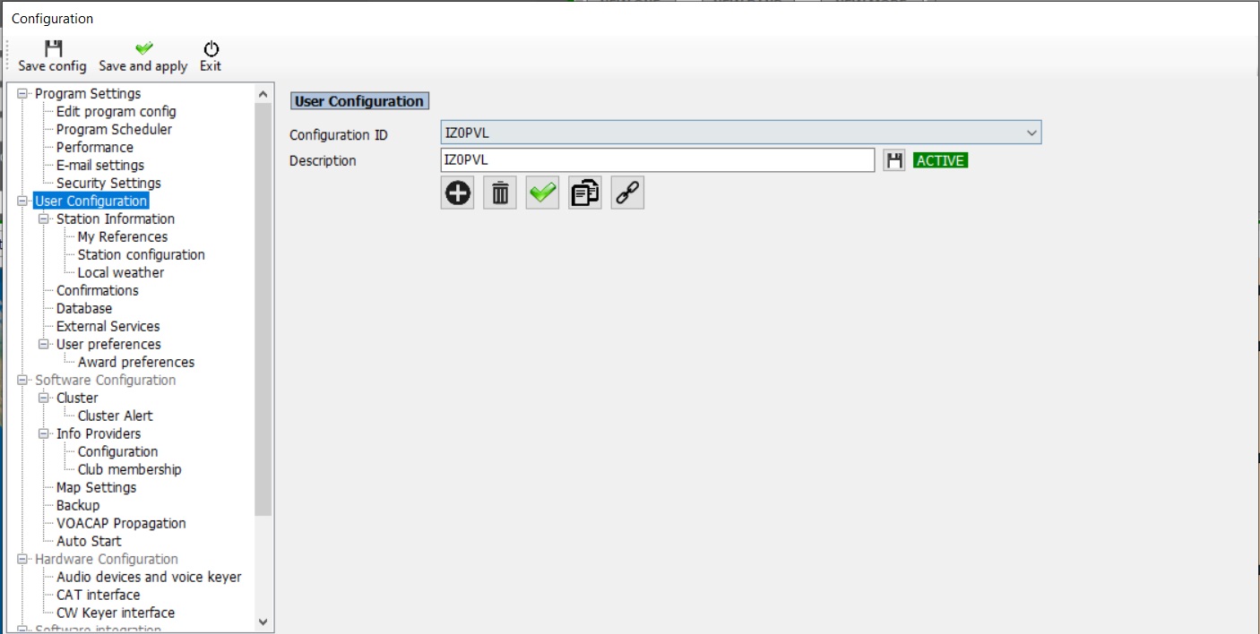 Configuration Log4OM